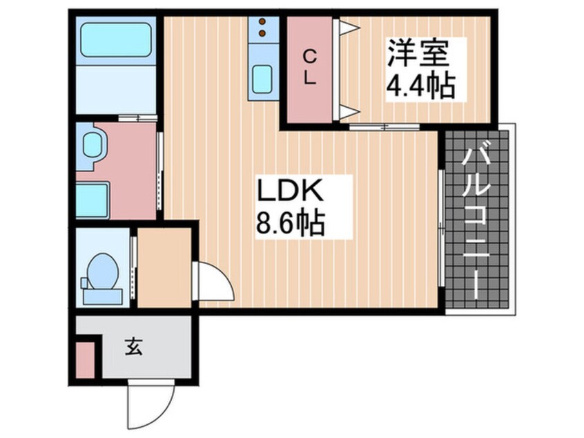 間取図 アドバンス舟入南