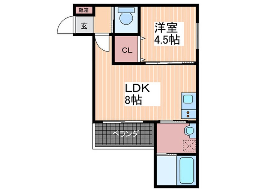 間取図 アドバンス舟入南