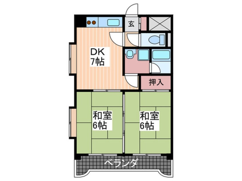 間取図 ジョイパレス南観音