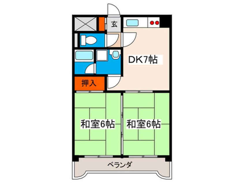 間取図 ジョイパレス南観音