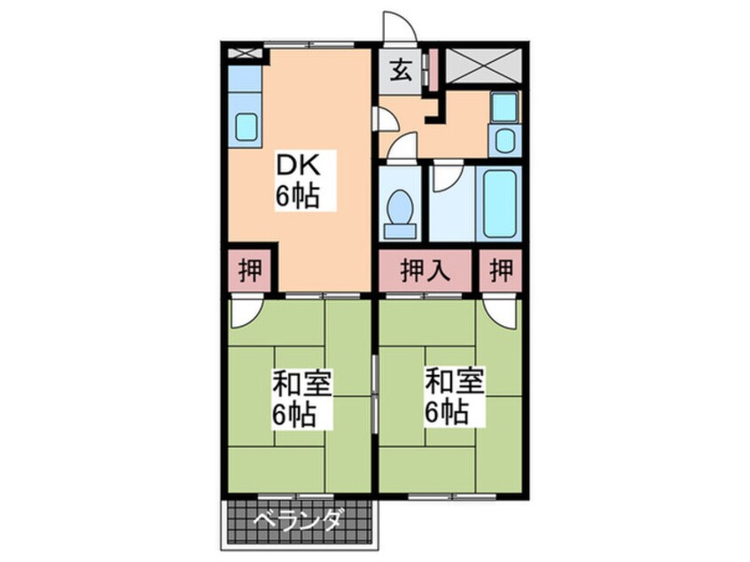 間取図 東雲森本ビル　２