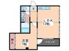 サンヨービル 1LDKの間取り