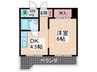 日商岩井袋町マンション（603） 1DKの間取り