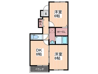 間取図 クリアネス弐番館