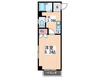 間取図 スリーゼ白島