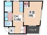 Ｆｌｅｃｈｉｒ－ＫＵＢ 1DKの間取り