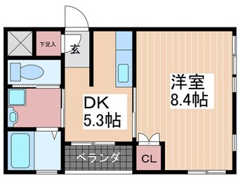 間取図 Ｆｌｅｃｈｉｒ－ＫＵＢ