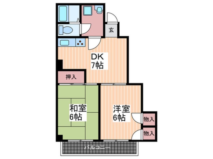 間取図 デルタビル