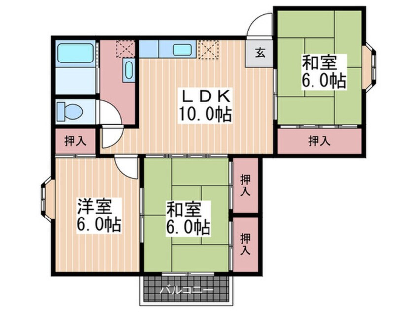 間取図 シャルム柳ヶ丘