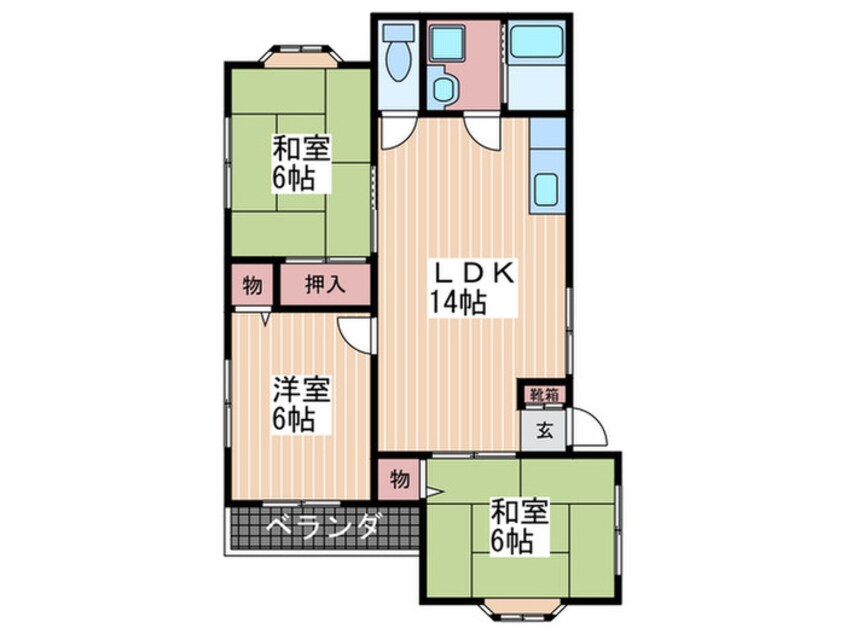 間取図 シャルム柳ヶ丘