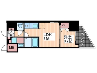 間取図 S-RESIDENCE国泰寺I