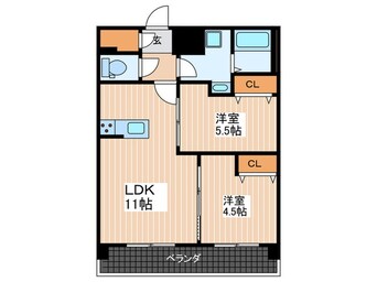 間取図 S-RESIDENCE国泰寺I