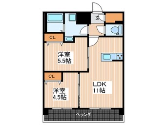 間取図 S-RESIDENCE国泰寺I