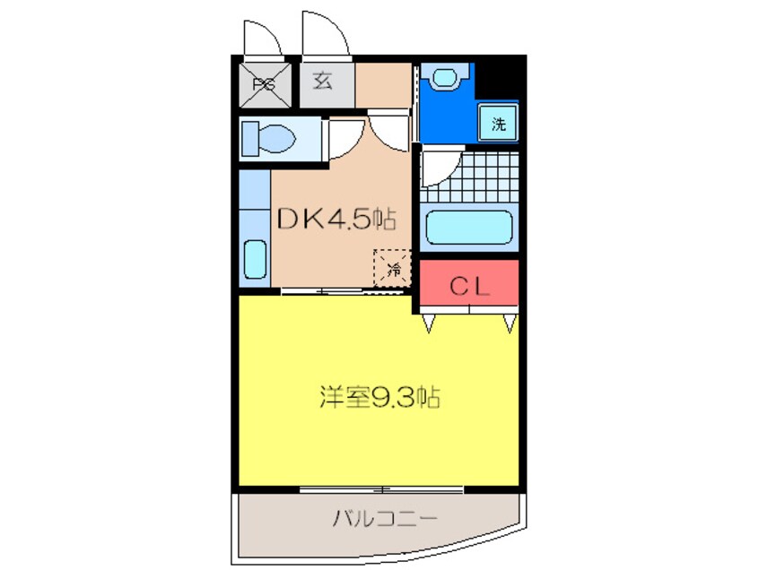 間取図 グランカ－サ三篠