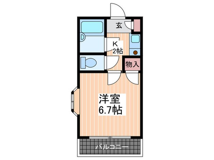 間取り図 コーポ溝手