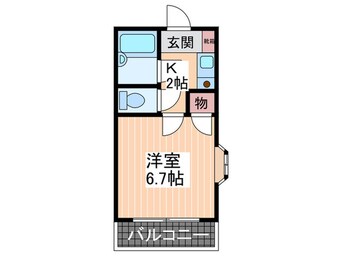 間取図 コーポ溝手