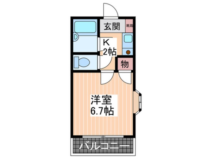 間取図 コーポ溝手