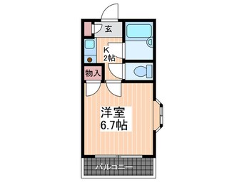 間取図 コーポ溝手