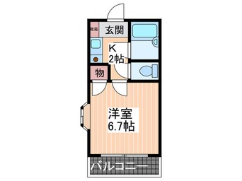 間取図 コーポ溝手