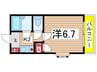 コーポ溝手 1Kの間取り