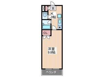 間取図 第2コーポ溝手