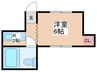 伊佐木ビル 1Kの間取り