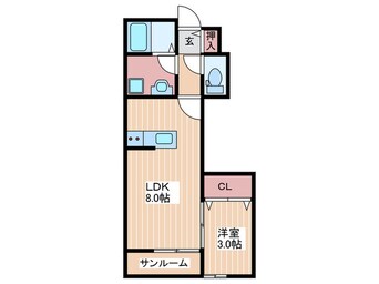 間取図 ポポラーレ中本