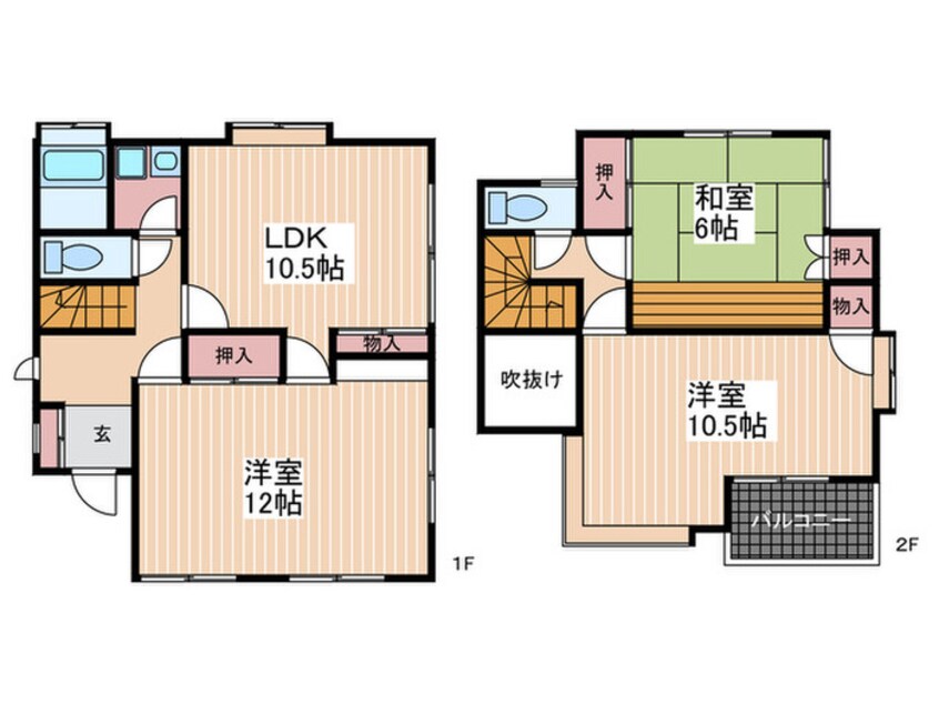 間取図 東貸家