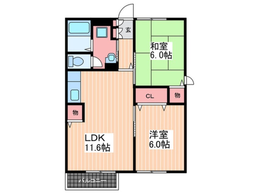 間取図 ウィンディアA