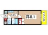 心は－とひるず 1Kの間取り
