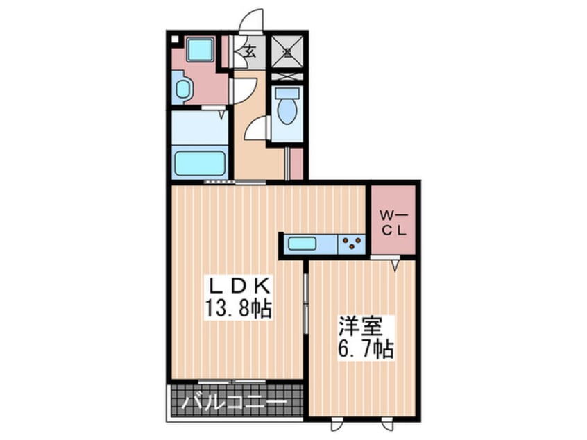 間取図 セジュール桃山