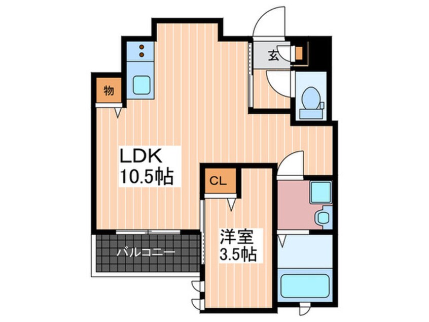 間取図 Pension　July廿日市駅前