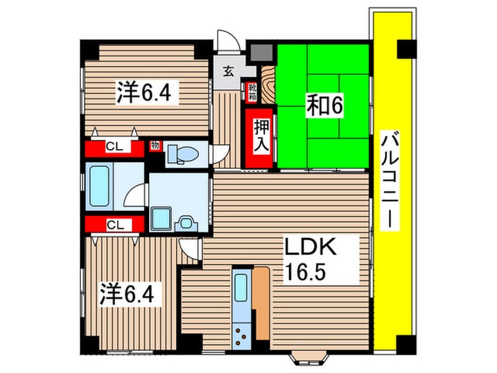 間取り図 グランドソレイユ