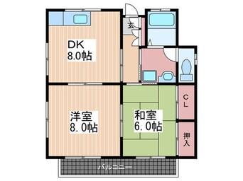 間取図 カーサ矢野西