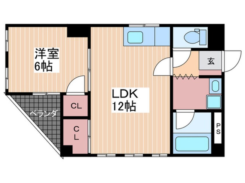 間取図 福地産業十日市ビル