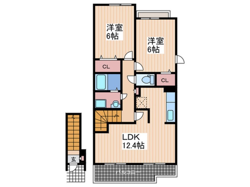 間取図 アンフレッチェ