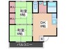 第２コーポ濱本 2DKの間取り