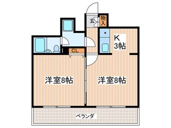 間取図 朝日プラザ横川駅前（９０１）