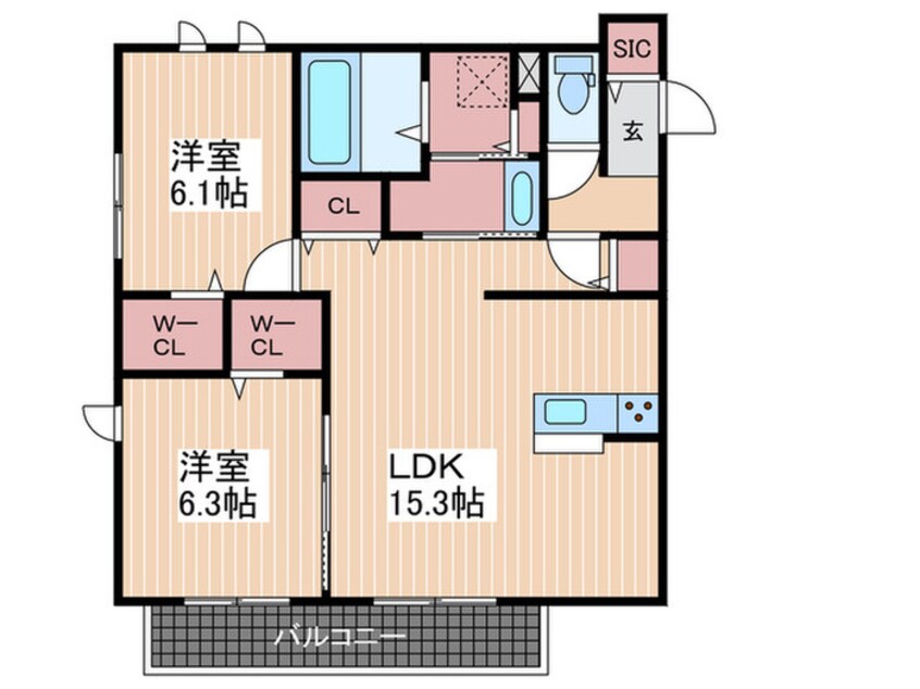 間取図 リコグラン井口