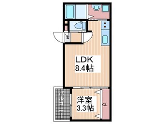 間取図 ボワヴェール八木Ⅱ