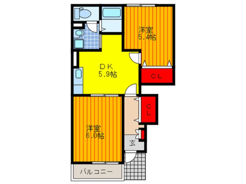 間取図 ジュネスさくら