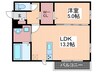 D-room中野 1LDKの間取り