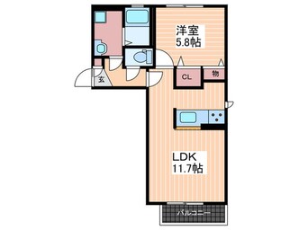 間取図 リア－ジュＢ棟