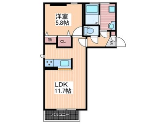 間取図 リア－ジュＢ棟