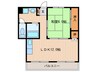 創和ビル 1LDKの間取り