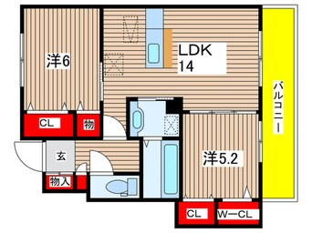 間取図 ラクス　ナカヤⅡ