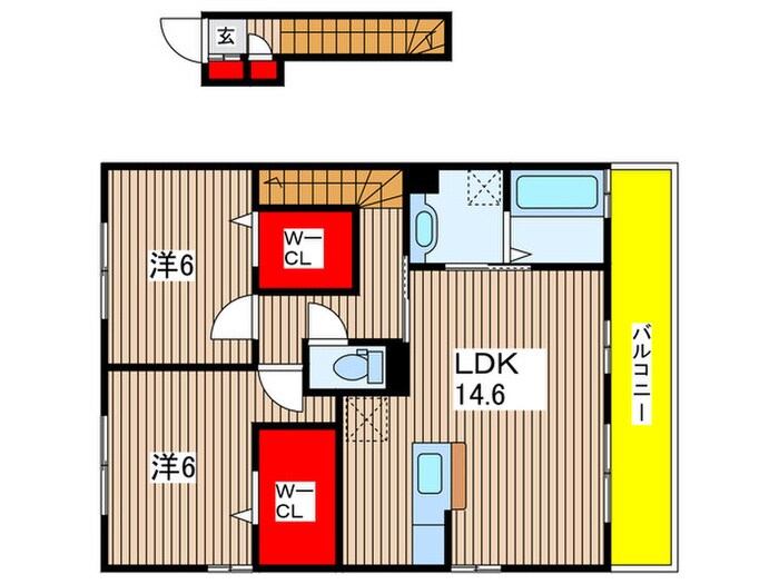 間取り図 ラクス　ナカヤⅡ