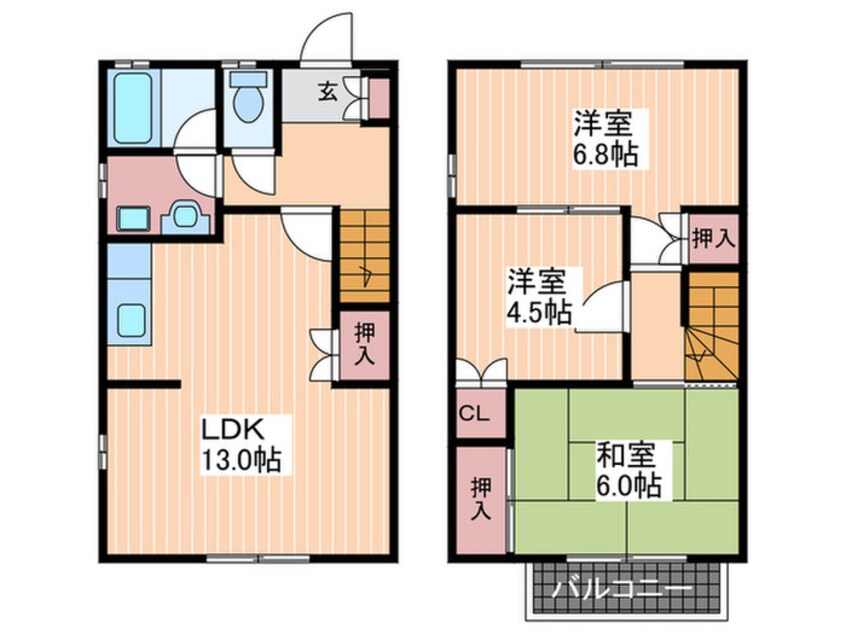 間取図 グランドハイツ柳ヶ丘A