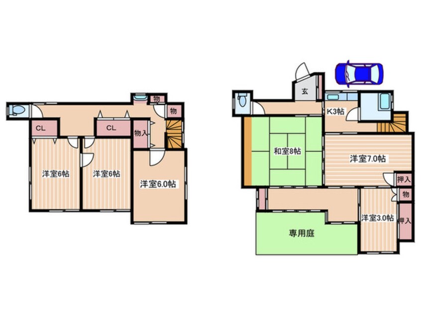 間取図 西本浦町借家