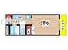 ヴァンセーヌ今村　Ｂ棟 1Kの間取り